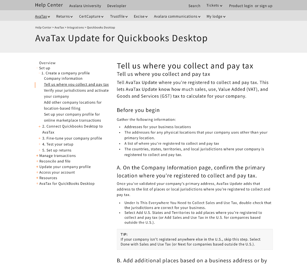 Article layout prototype for the Help 3.0 platform